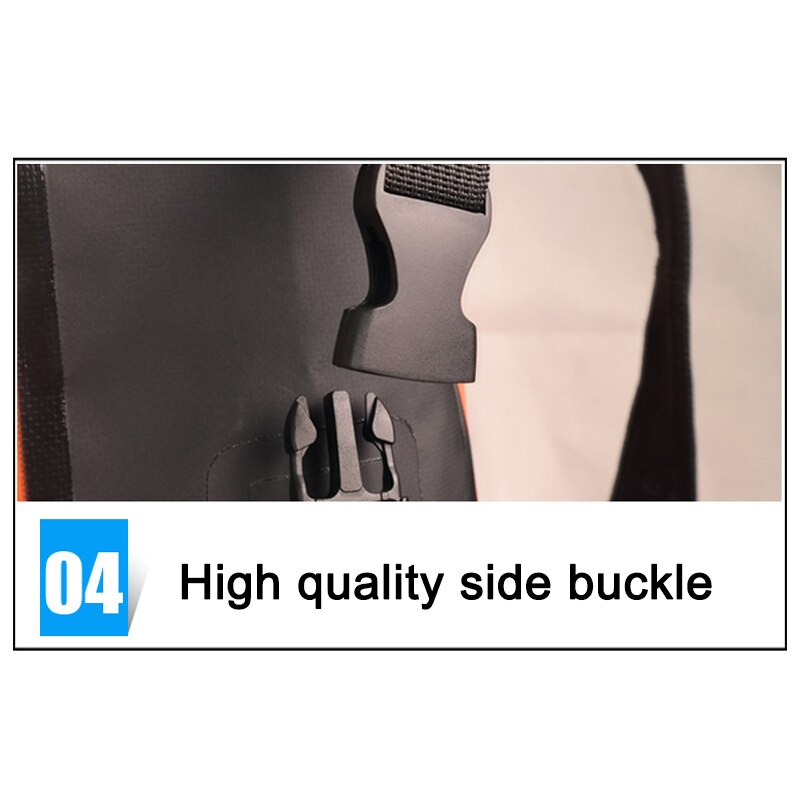 Waterproof Backpack with Padded Laptop Sleeve for Travel Cycling Camping Hiking Rafting