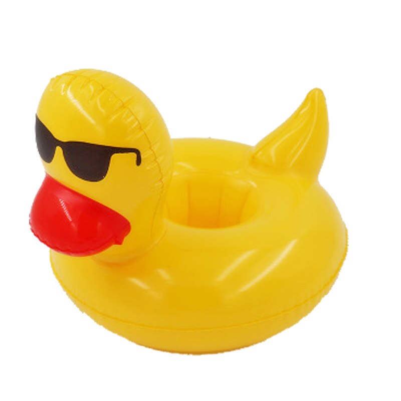 Mini water opblaasbare bekerhouder voor zwembad, Eenhoorn Flamingo Drinken Bekerhouder, zee strand speelgoed voor festival party drijvende