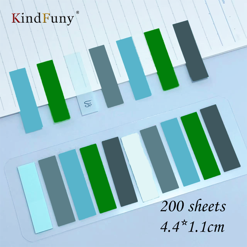 KindFuny 200pcs Stationery Sticky Note Index Tabs Arrow Flags Sticky Note for Page Marker Planner Stickers Post It Book: grey