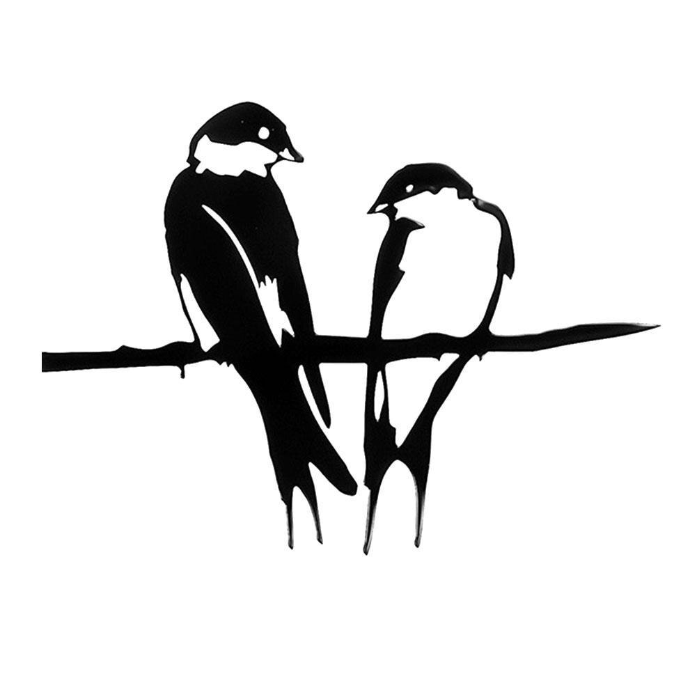 Takorautatonttu metalli lintu kolibri aita koriste varpunen robin puutarha asetettu metalli lintu kyltti kotiin vartteet
