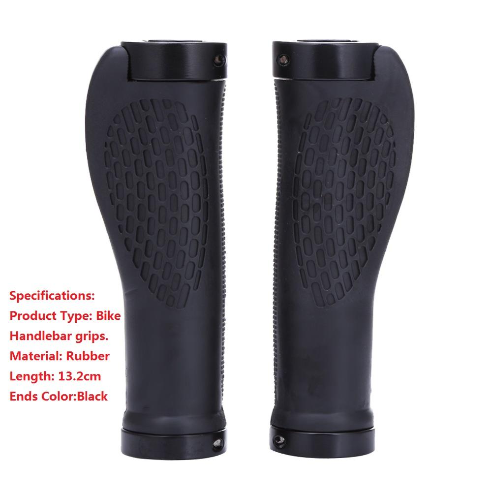 Mountain Road Bicycle Handlebar Grips Ergonomic Rubber Bike Handle Cycling Grips Bicycle Parts Black Gold Red Blue: Black