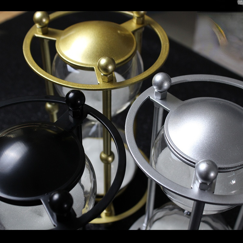 1Pc retro Metall Rahmen Leere Sanduhr Sanduhr Sand Timer für Sekretariat Heimat Zimmer Dekor Geburtstag Weihnachten Neuheit Preis