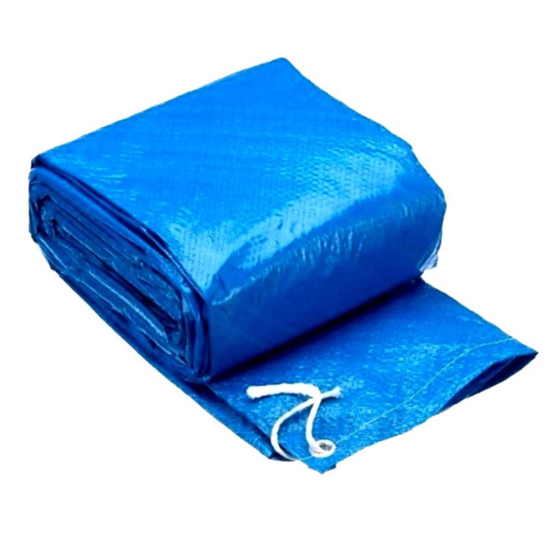 Zwembadafdekking pe-geweven zeildoek waterdichte regendoek stofhoes ronde zwembad vloerdoek mat doek 1pc