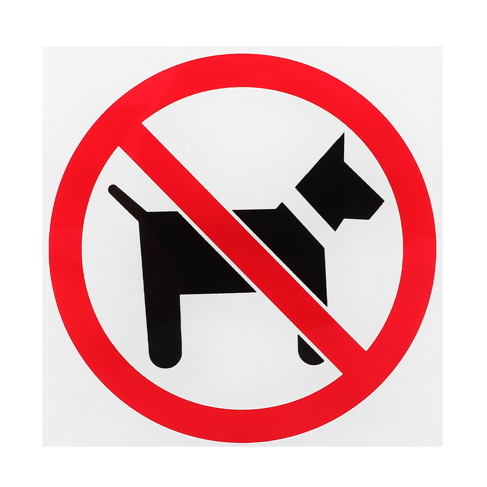 Señales autoadhesivas para puerta, sin mascotas permitidas para uso táctil comercial, tienda de anuncios de perros acrílicos dentro de los perros