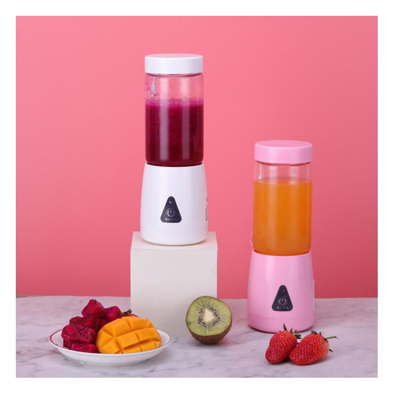 Elektrische Juicer Mini Usb Oplaadbare Juicer Cup Draagbare Huishoudelijke Fruit Mengen Juicer Glazen Lichaam