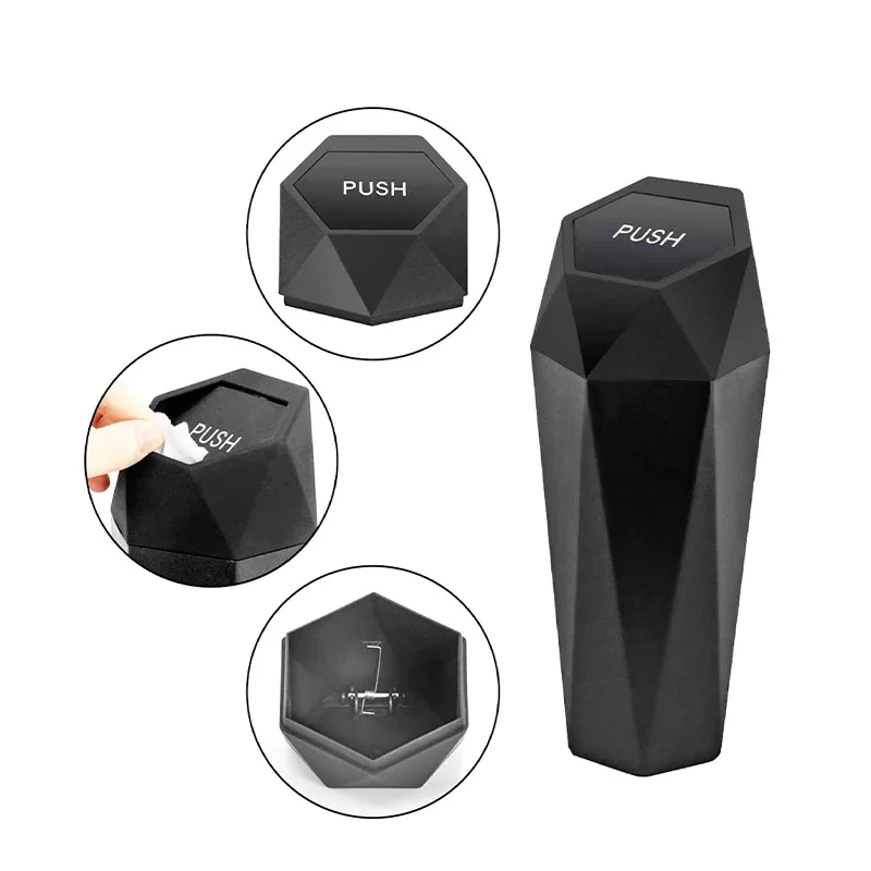 Tragbare Mini Auto Aufbewahrungsbox Auto Mülleimer mit Deckel Müll wasserdichte Box mobiler Mülleimer