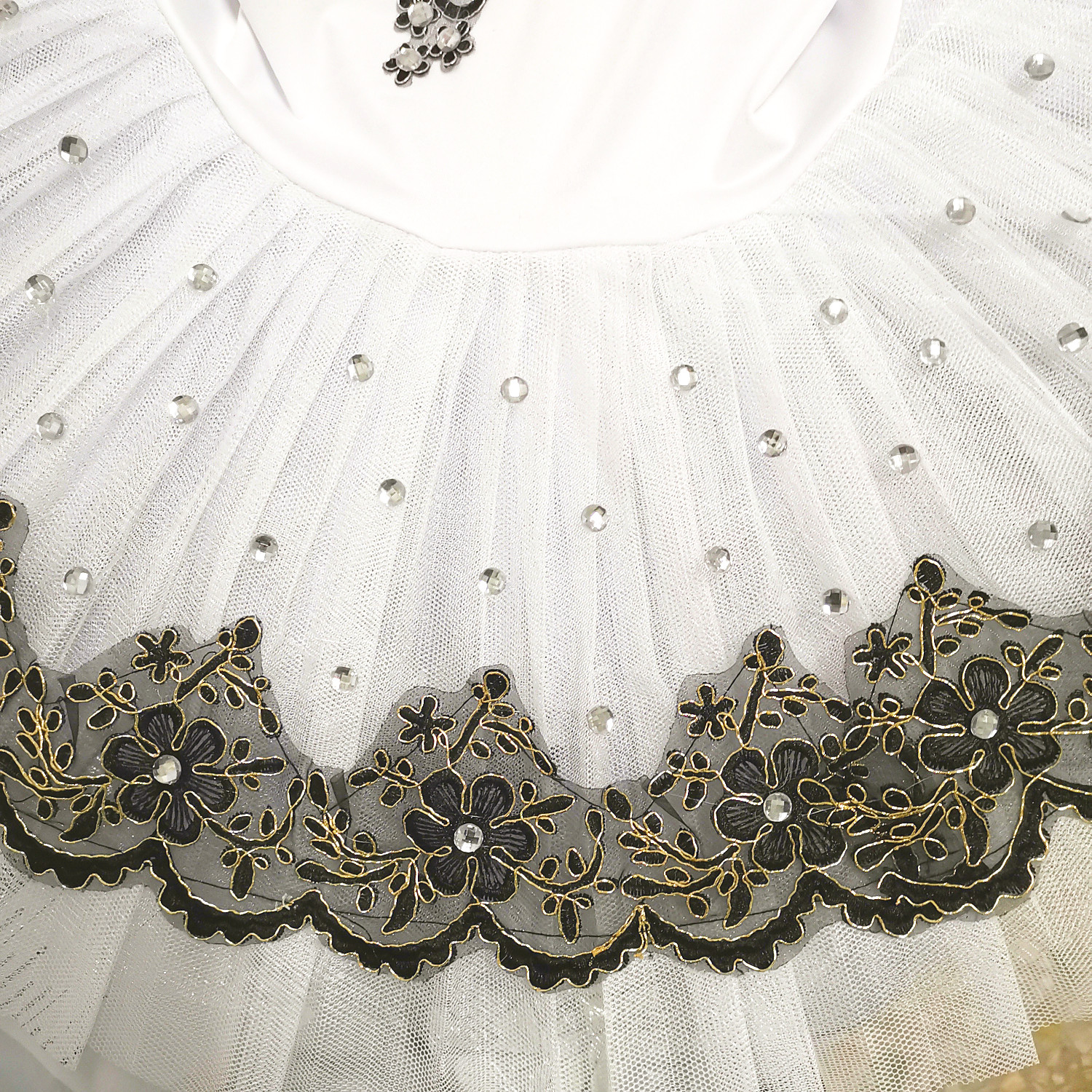 White Swan Lake Ballet Tutu Skirts Dance Performance Costume Princess Dress