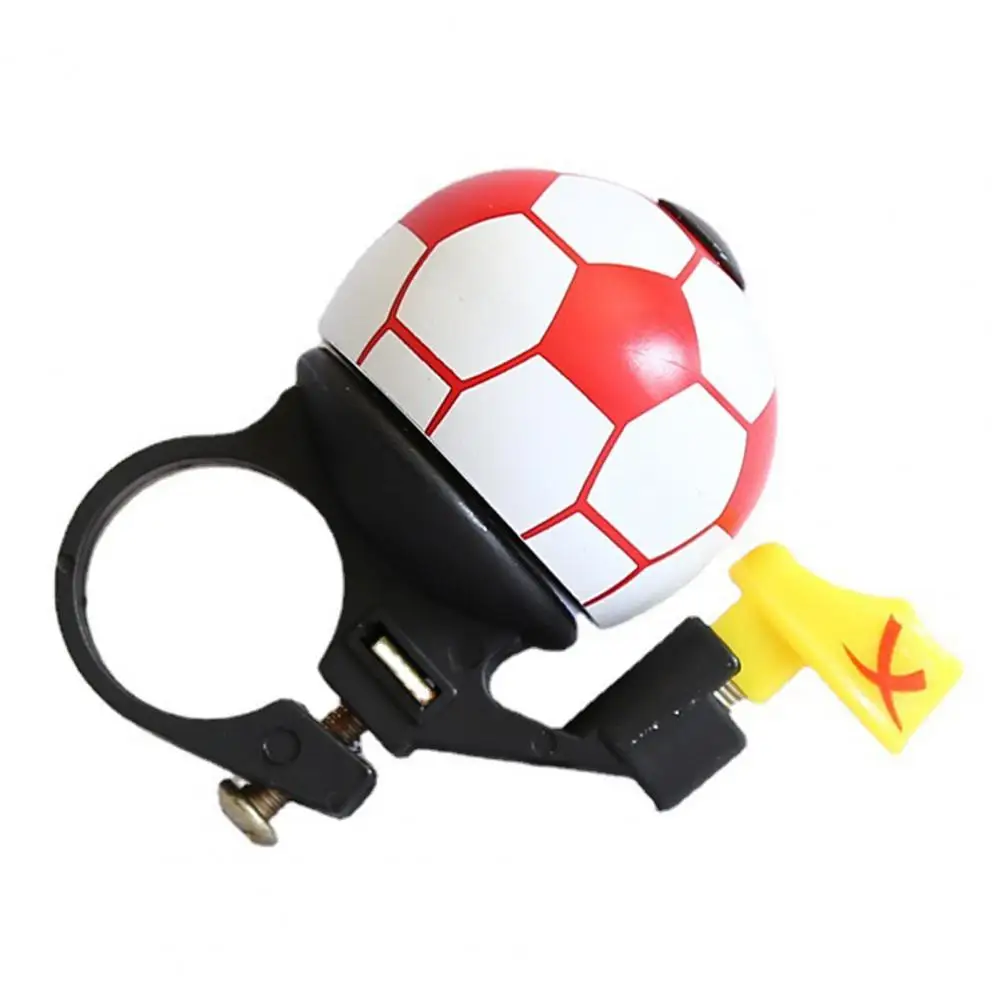 Bicycle Bell Loud Mini Mountain Road Cartoon Football Cycling Bell Ring MTB Safety Cycling Handlebar Football Bell Ring Horn: Burgundy