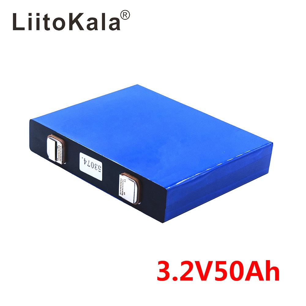 Liitokala 3.2 V 50Ah Lifepo4 Cellen 3.2 V Lifepo4 Lithium Batterijen Voor Elektrische Fiets Batterij Zonne-energie Systeem