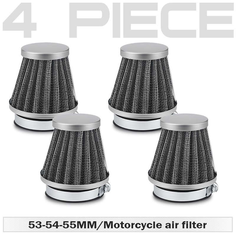 53 54 55 motorcykel luftfilter rundt metal luftrenser skum til hnoda: 4 stk