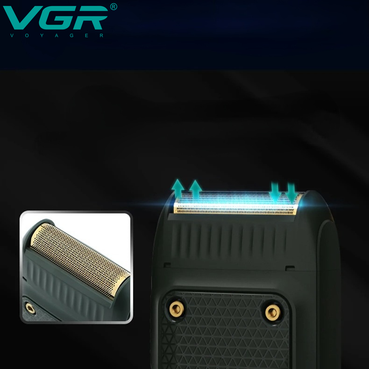 VGR rasuradora de hombre rasuradora barba hombre rasuadora de barba Afeitadora Afeitadora Recargable Recortadora De Barba Eléctrica Recortadora De Pelo Reciprocante Máquina de afeitar para hombres V-353