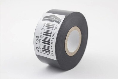 Termisk printer bånd blæk termisk overførselsbånd rundt sort bælte kode tape 30mm*100m