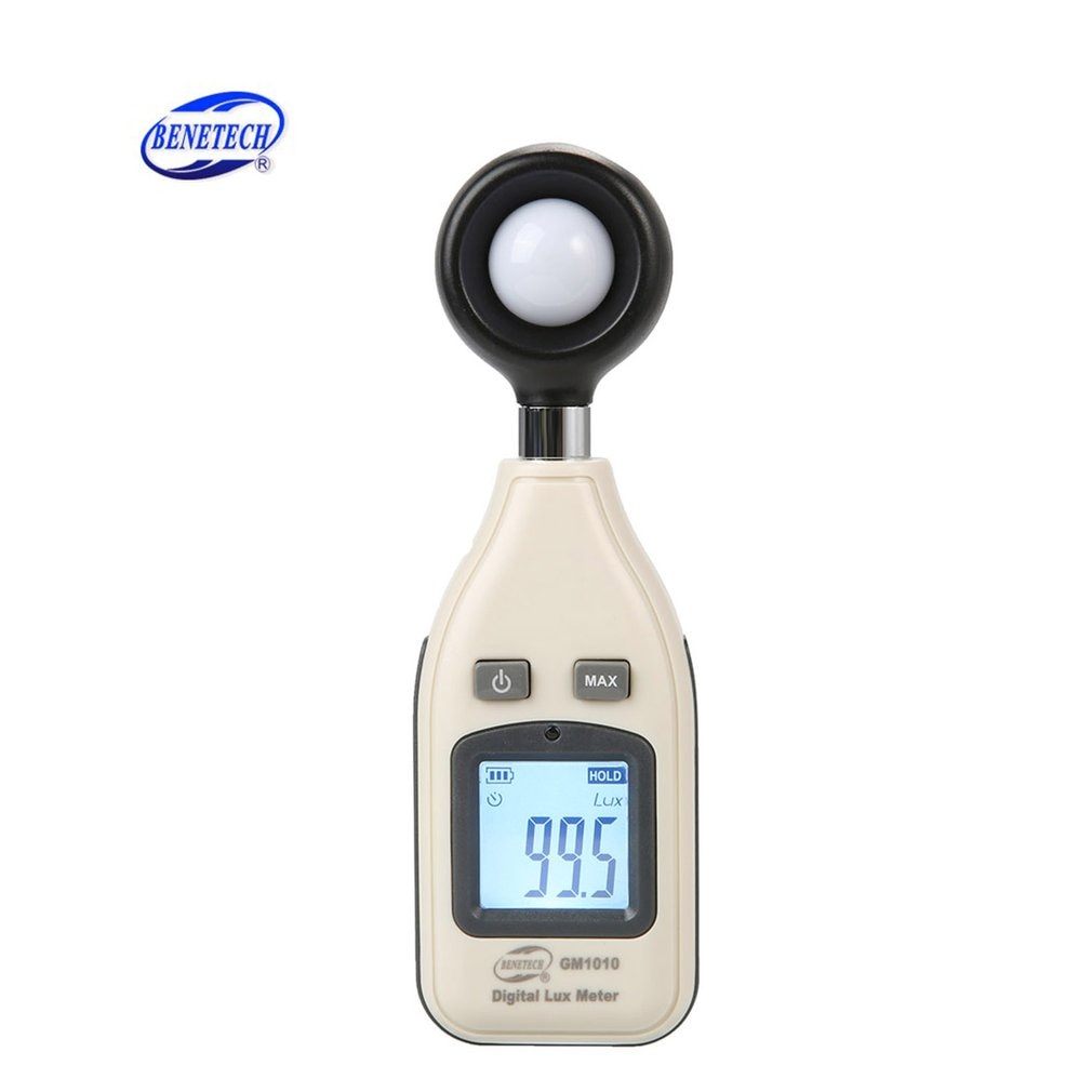 BENETECH GM1010 compteur de lumière divisé luxmètre rétro-éclairage numérique 0 ~ 200000 Lux luminomètre photomètre Lux/FC LM testeur