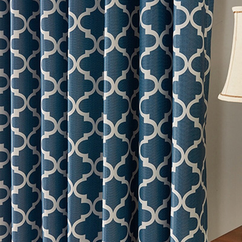 Living Room Bedroom Oval Paper Printing Curtains Blackout Curtains Home Decoration