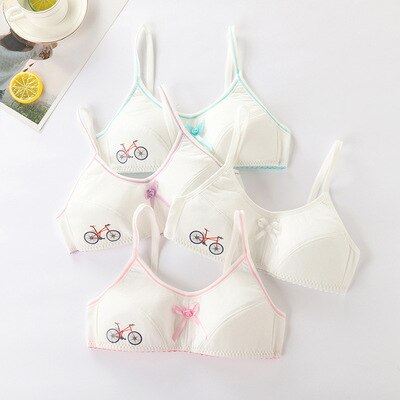 Girls Bra Teenager Breathable Underwear Cotton Training Bras Tops Crop Teens For Girls Kids Crop Tops