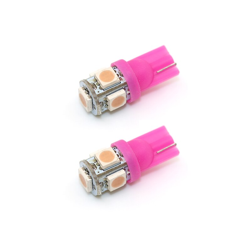 2 stk bil modificeret led lille pære majs lys stick bil tag lys passer til toyota yaris auto bredde lampe bil tilbehør: Lyserød