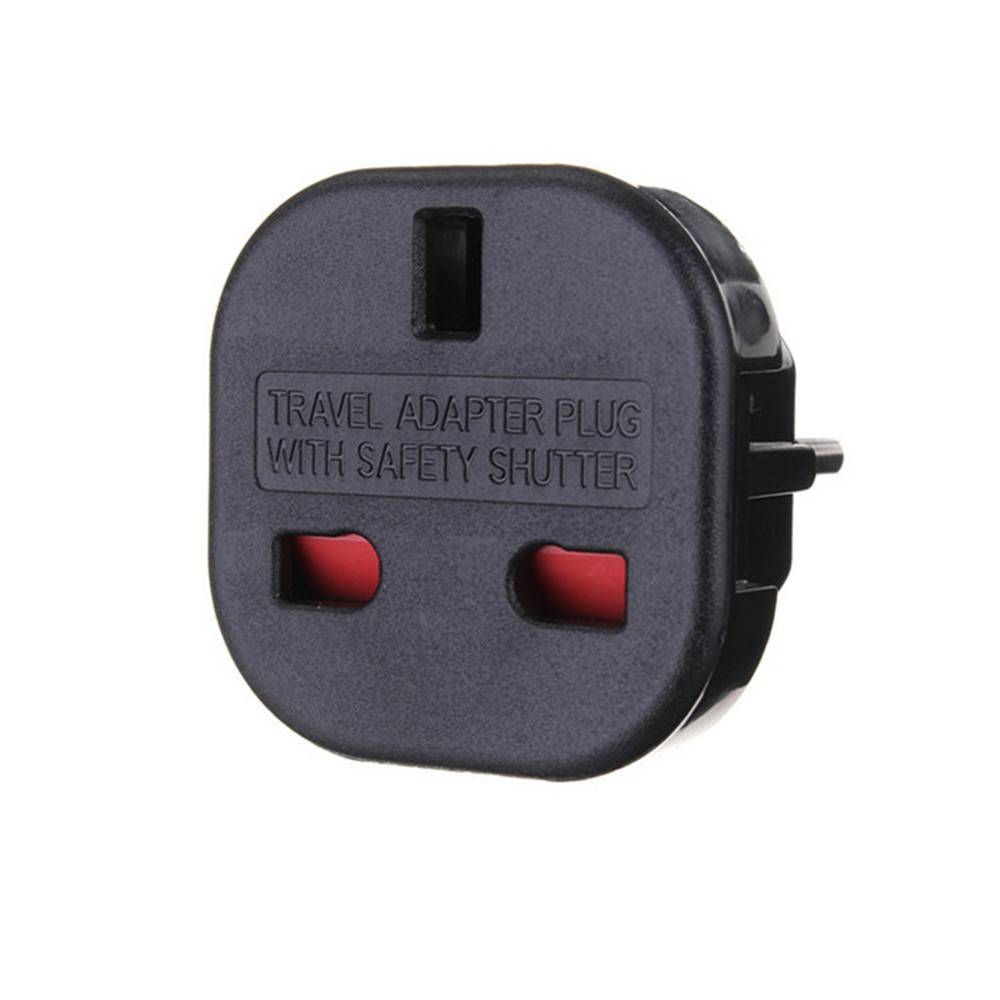 2pcs/lot Adaptor Plug Adapter Plug 2 Pin Home Travel UK To EU Euro Europe European