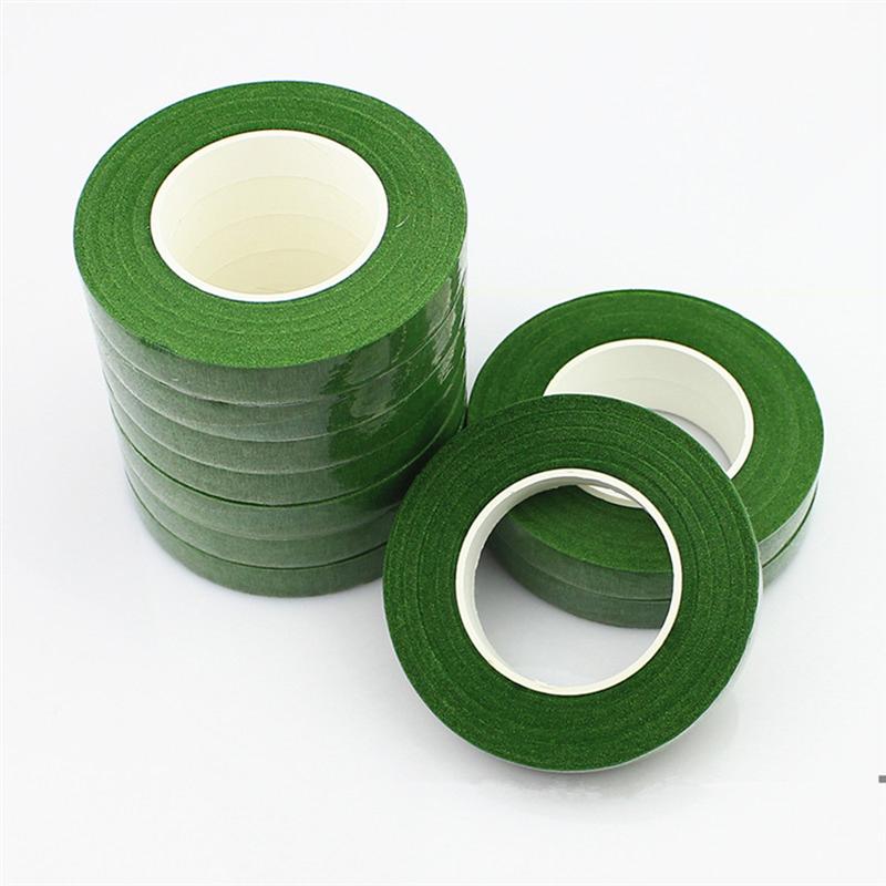 Draagbare Praktische Nuttig Duurzaam Adhesive Bloemen Tape Bloem Tape Groen Groen Bloemen Tape Voor Boeket Bloemist Tape Stem Wrap