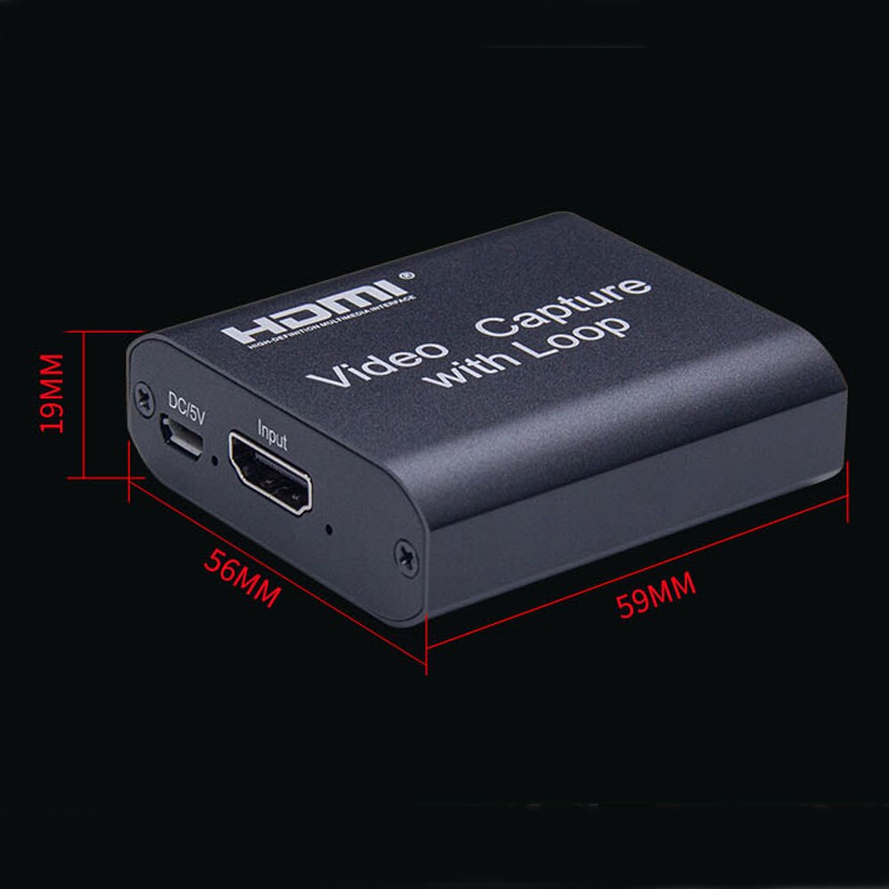 HDMI vidéo Capture TV carte enregistreur USB 2.0 1080P jeu vidéo Capture en direct HDTV PS4 Swith caméra moniteur Streamer