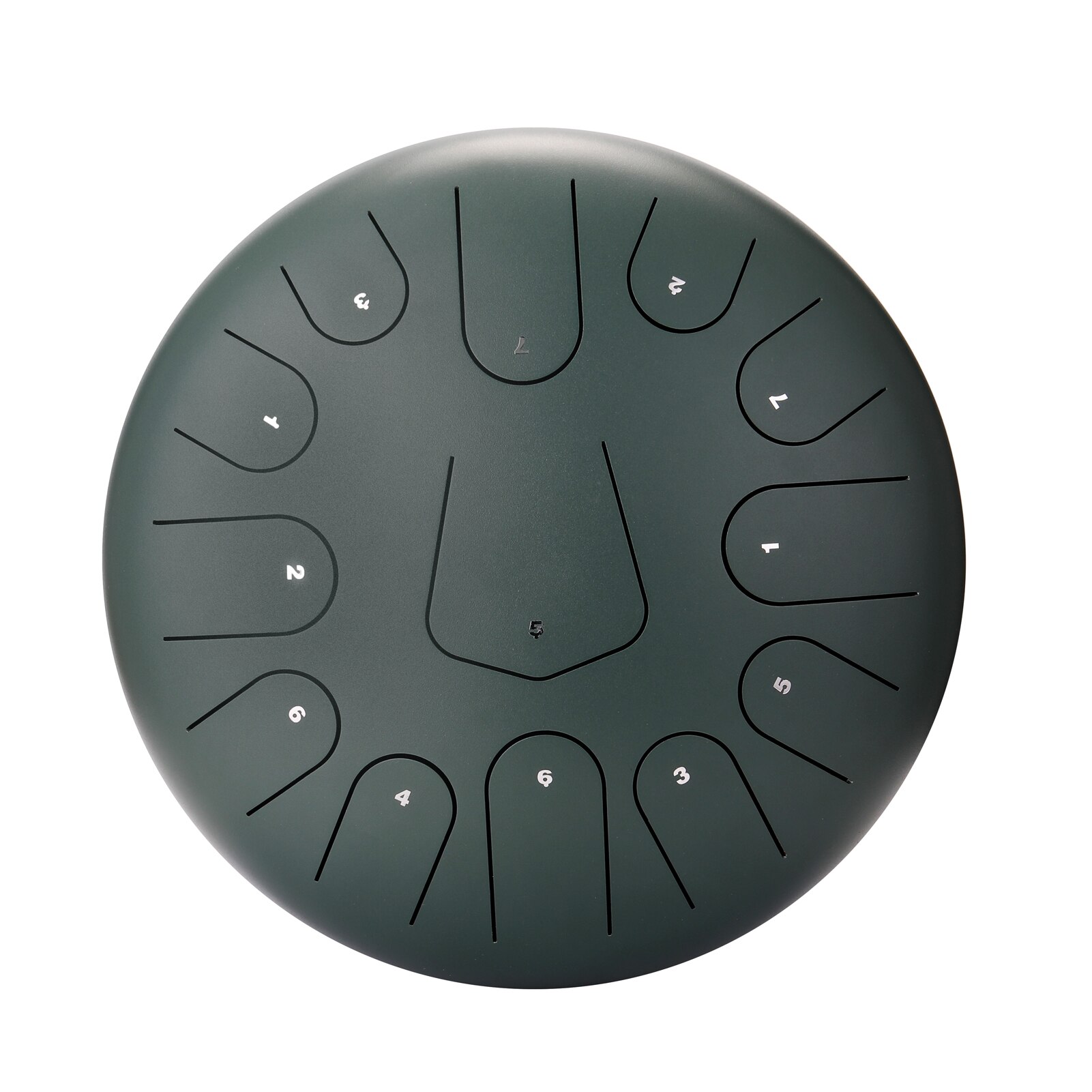 12 inch 13-Tone Steel Tongue Drum Mini Hand Pan Drums with Drumsticks Percussion Musical Instruments