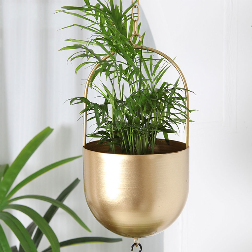 Hængende plantepotter minimalistisk plantepottebeholder metal hængende blomsterpotter til indendørs udendørs have balkon