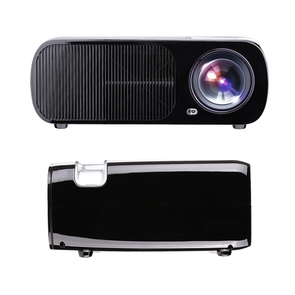 LESHP Video Projektor 2600 LM Home Cinema Theater Unterstützung 1080P HD 3D mit 5,0 Zoll LCD TFT Display + freies HDMI BL20