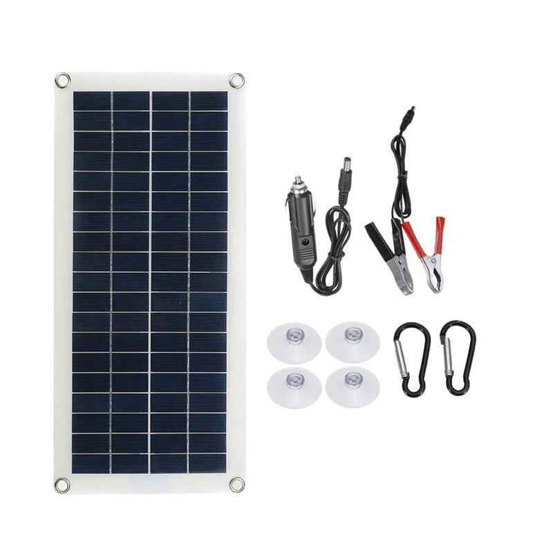 Panneau solaire 10W monocristallin avec double Port USB, Flexible, alimentation Mobile, Camping en plein air, chargeur de batterie solaire