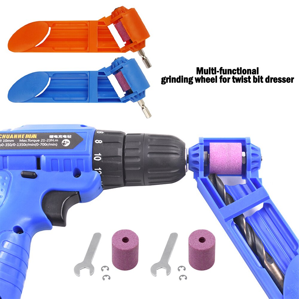 1 Set Korund Slijpschijf Boor Slijper Titanium Boor Draagbare Boor Aangedreven Tool Onderdelen Auxiliary Tool