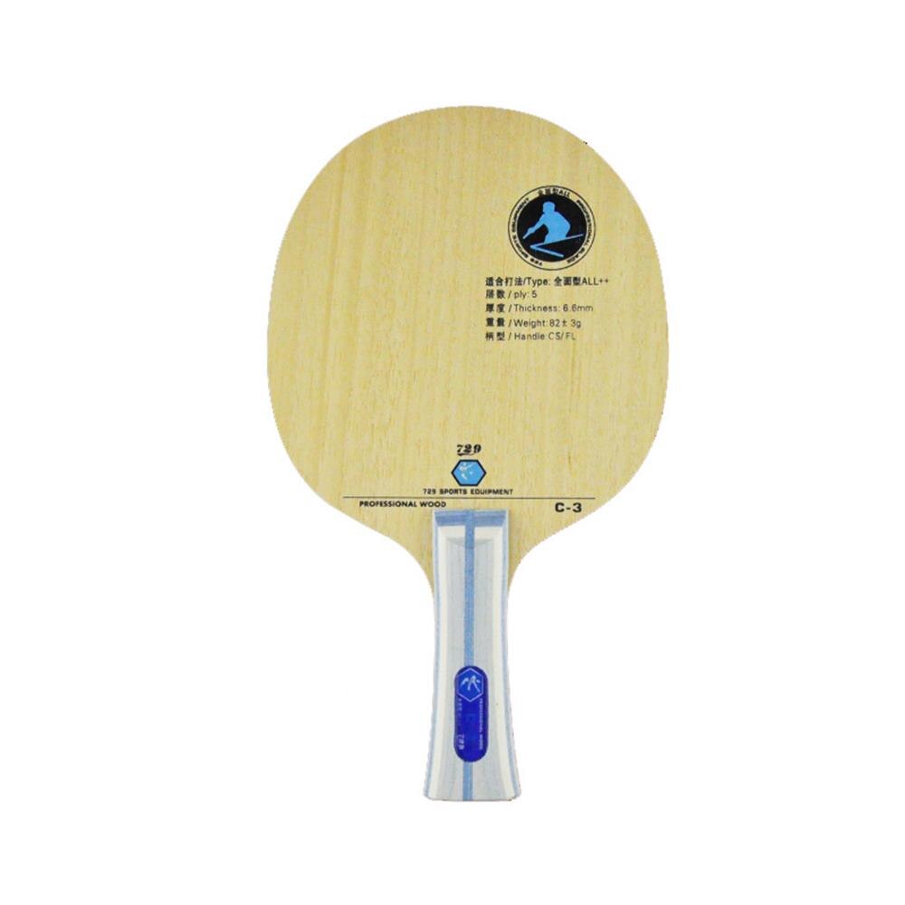 Original RITC 729 Friendship C-3 (C3, C 3) Wood All++ Table Tennis Blade for PingPong Racket: Fl long handle