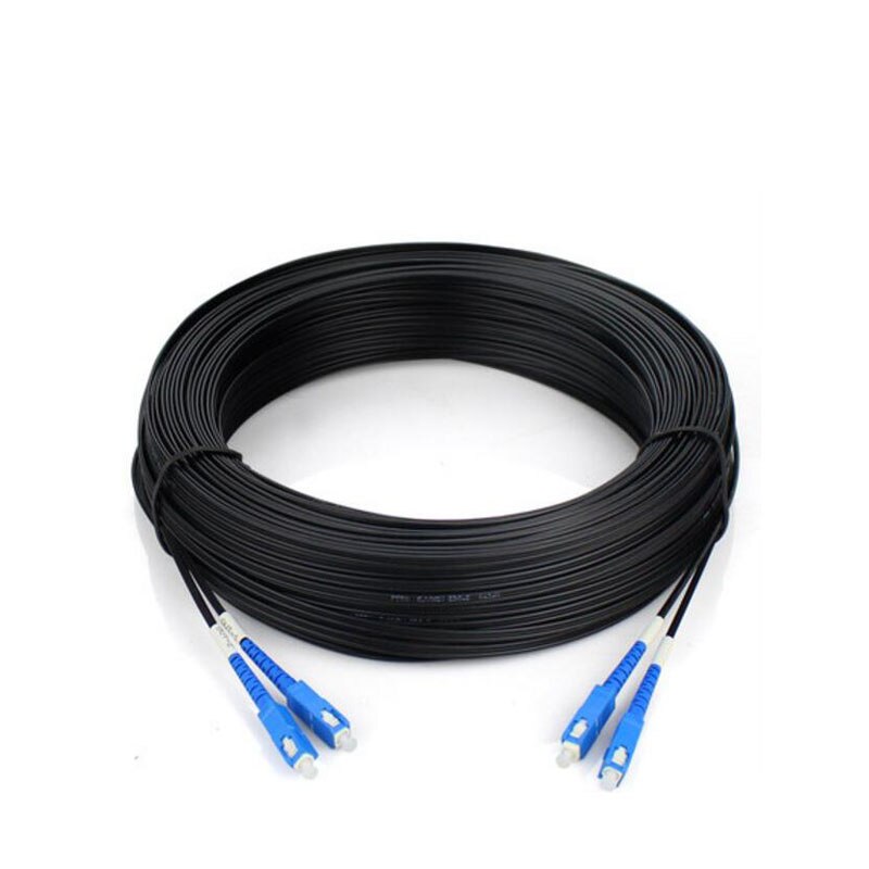 500 Mt draussen SC UPC Duplex FTTH Tropfen Patchkabel SC Singlemode Duplex G657A lwl-patchkabel FTTH lwl Jumper Kabel