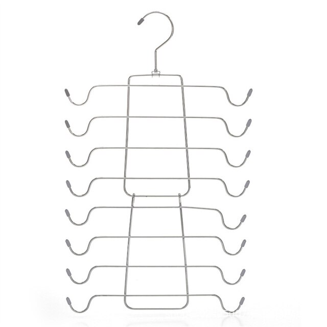 Multi-port Clothes Hanger Closet Organizer Space Saving Rack Cabide Tank Top Bra Storage Strappy Dress Bathing Suit Hangers: Grey