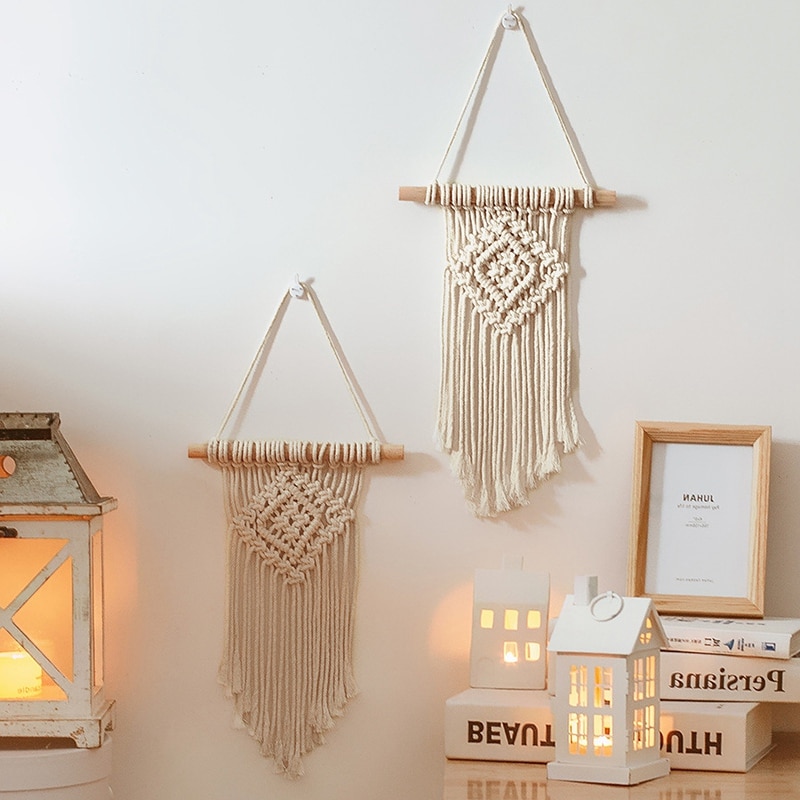nordycki wiszące gobeliny ścienne makrama ściana sztuka dekoracyjna szykowne, boho gobelin dekoracja robić domu i robić sypialni ręcznie tkane gobeliny ścienne