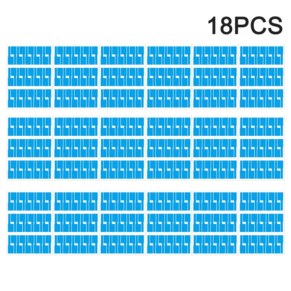 Easy Mark Self Adhesive Identification Tag Cable Label Synthetic Paper Portable Home DIY Handwriting For Printer Cord Management: Blue