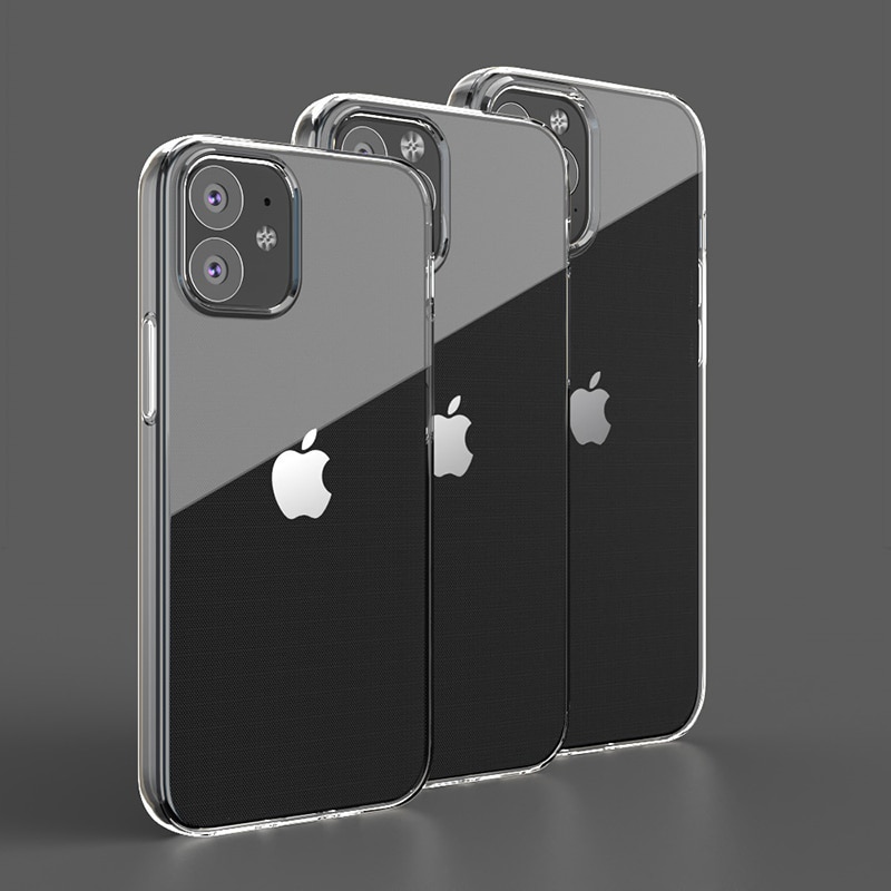 Silicone macio capa traseira para o iphone 12 11 pro xs max se xr 8 7 6 plus 5 caso ultra fino claro caso do telefone para o iphone 12 11 xr 7 8