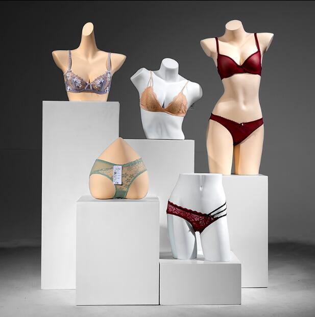 89cm Conjoined chest model bras female mannequin dummy underwear cloth shop model props bust bra window display rack 1pc C697
