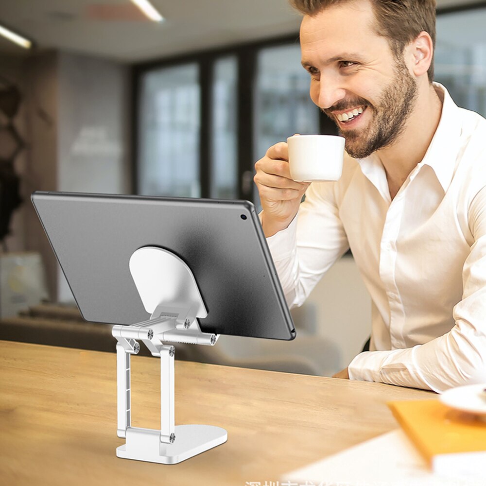 Tablet-ständer für ipad mini/samsung/xiaomi pro, iphone 13 , 12 11 handy, schreibtisch, verstellbar, faltbar, 7.9/10.5/11/12.9/16 zoll