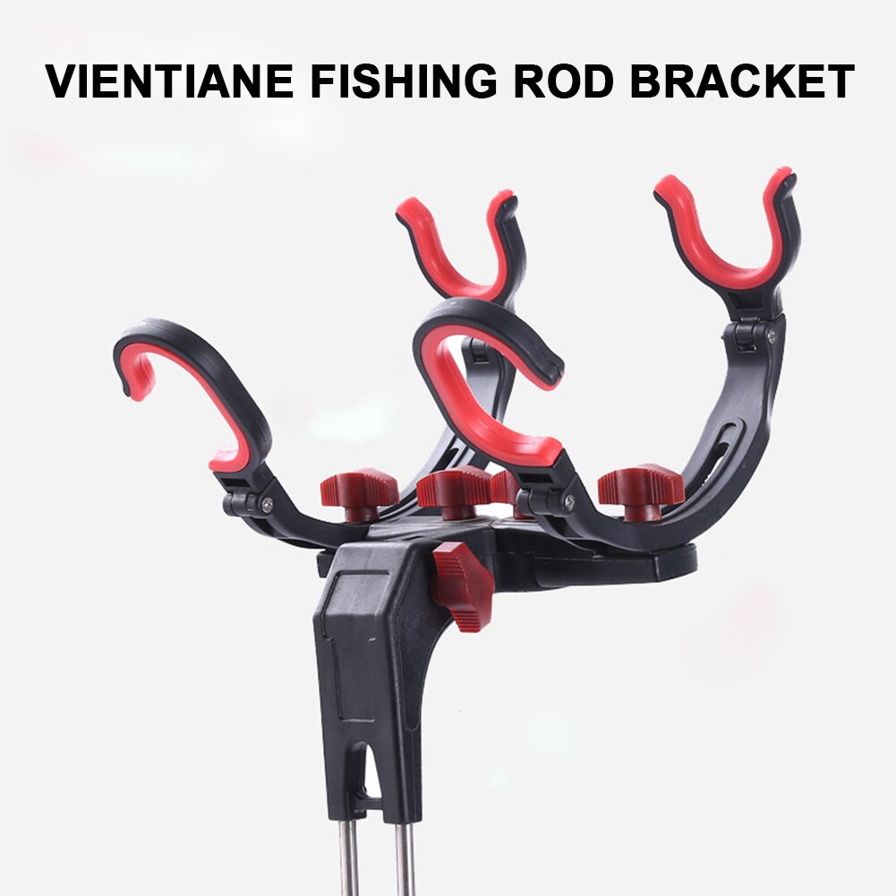 Universal Fishing Rod Racks 360 Degree Adjustable Fishing Pole Holder Universal Foldable Fishing Rods Fix Pole Rack Stand