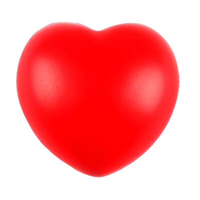 1pc 7cm kawaii For Heart Shaped Funny Soft Foam Ball Stress Relief Squeeze Hand Wrist Soft Foam Vent Balls