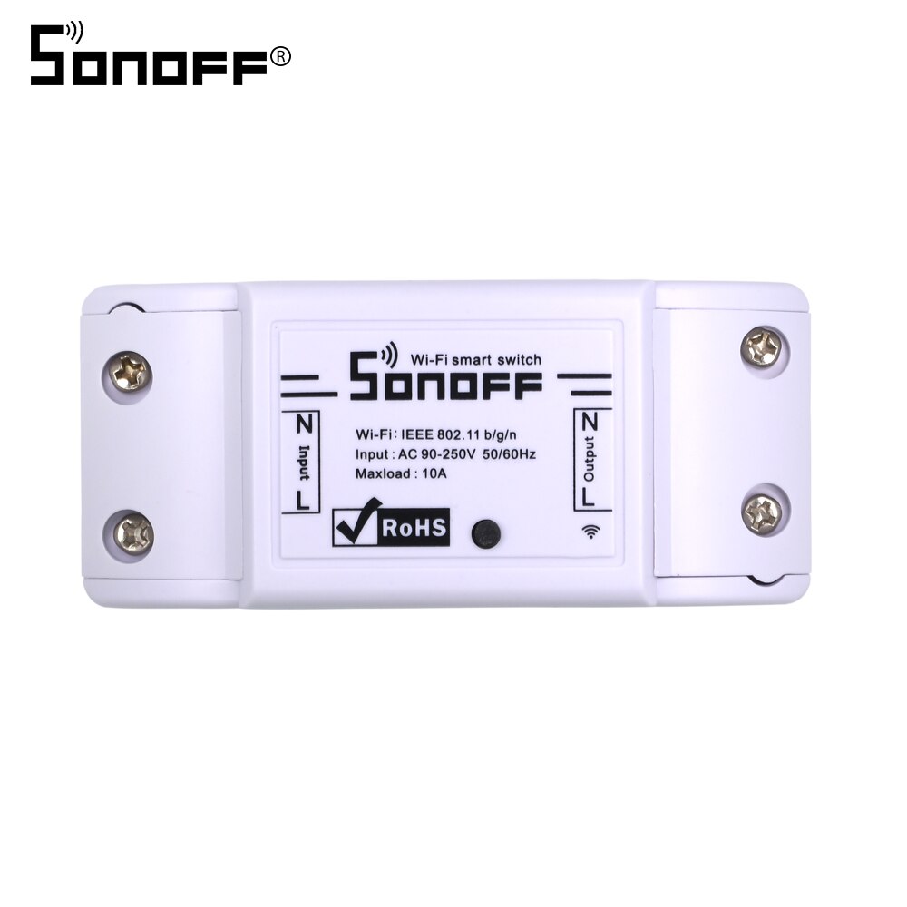 Itead sonoff mini basic gjør-det-selv wifi-bryter 2ch- veis smart bryter timer lysbryter stemme fjernkontrollmodul arbeid med alexa: 1 stk sonoff basic
