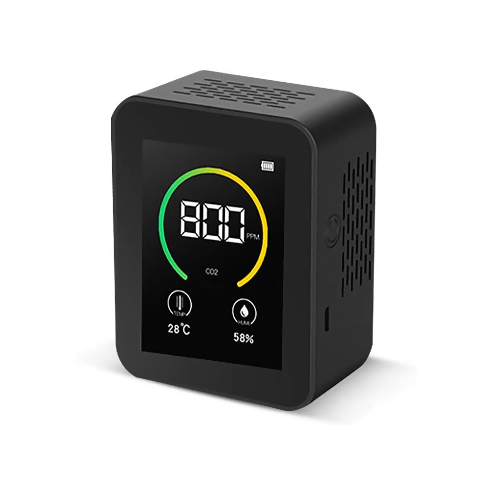 CO2 Detector Concentration Content Measuring Device Smart Air Monitor With USB Rechargeable Carbon Dioxide Tester
