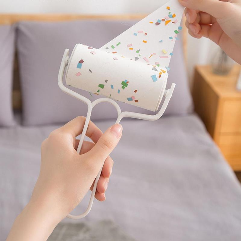 Thuis Kleding Kleven Apparaat Hand Tear Sticky Papier Roller Depilator Borstel Kleverige Afstoffen Roller Apparaat Huisdier Steken Haar H X0V3