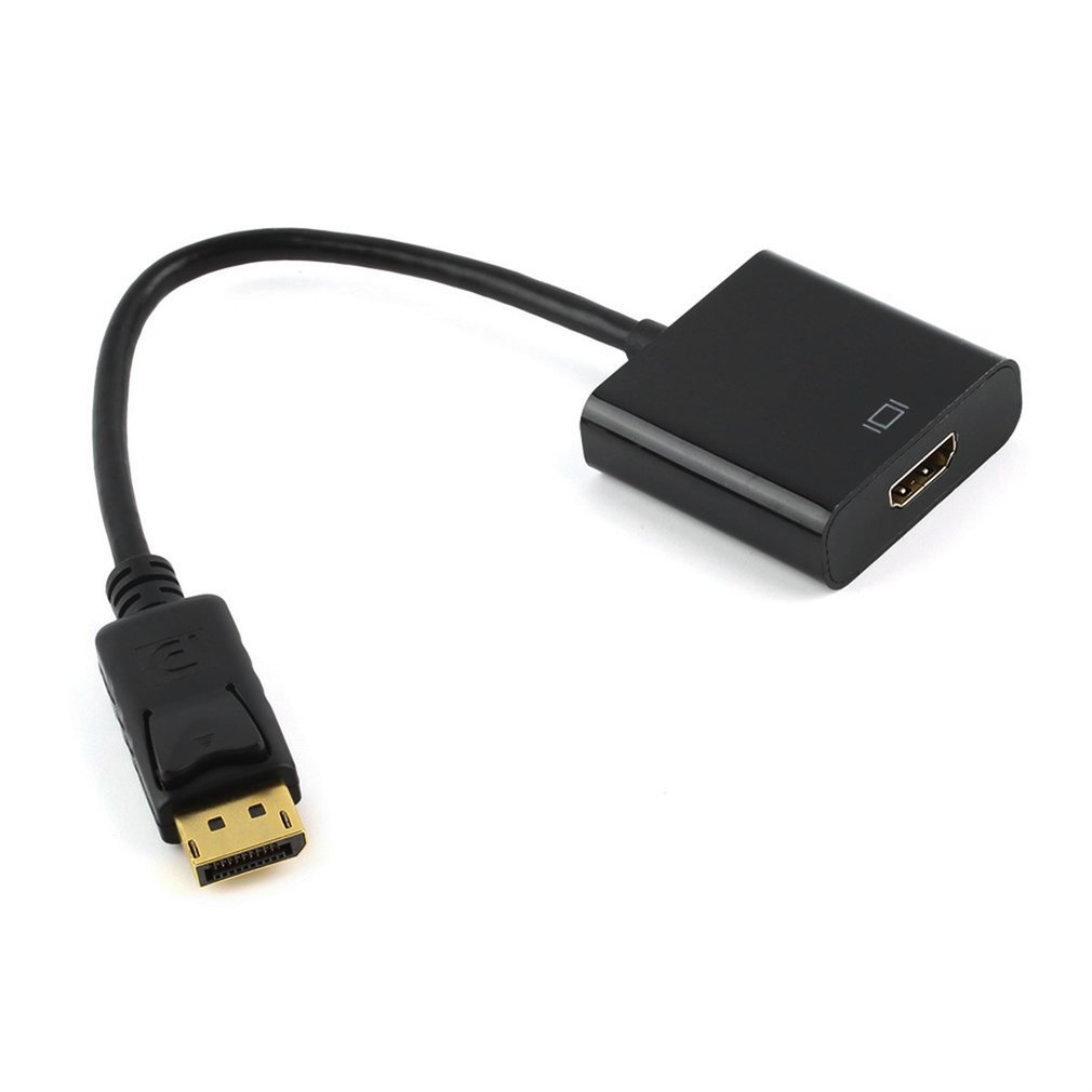 Displayport dp til hdmi-kompatibel adapter dp displayport hann til hdmi-kompatibel hunn konverteradapterkabel for bærbar pc: Default Title