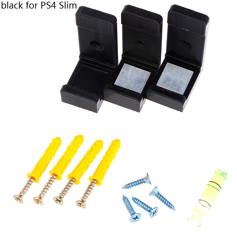 Muurbeugel muurbevestiging + schroevenset voor playstation 4 ps4 slim pro gameconsole: B1