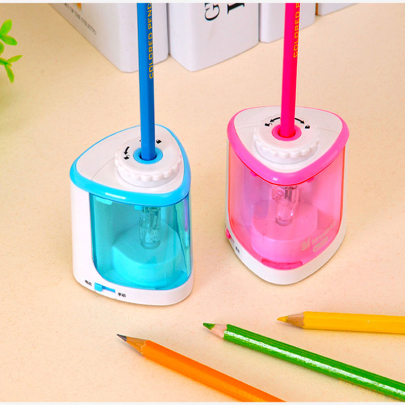 Electric Pencil Sharpener Automatic Mechanical Save Both Time and Labour Cute Kawaii Student School and Office Supplies