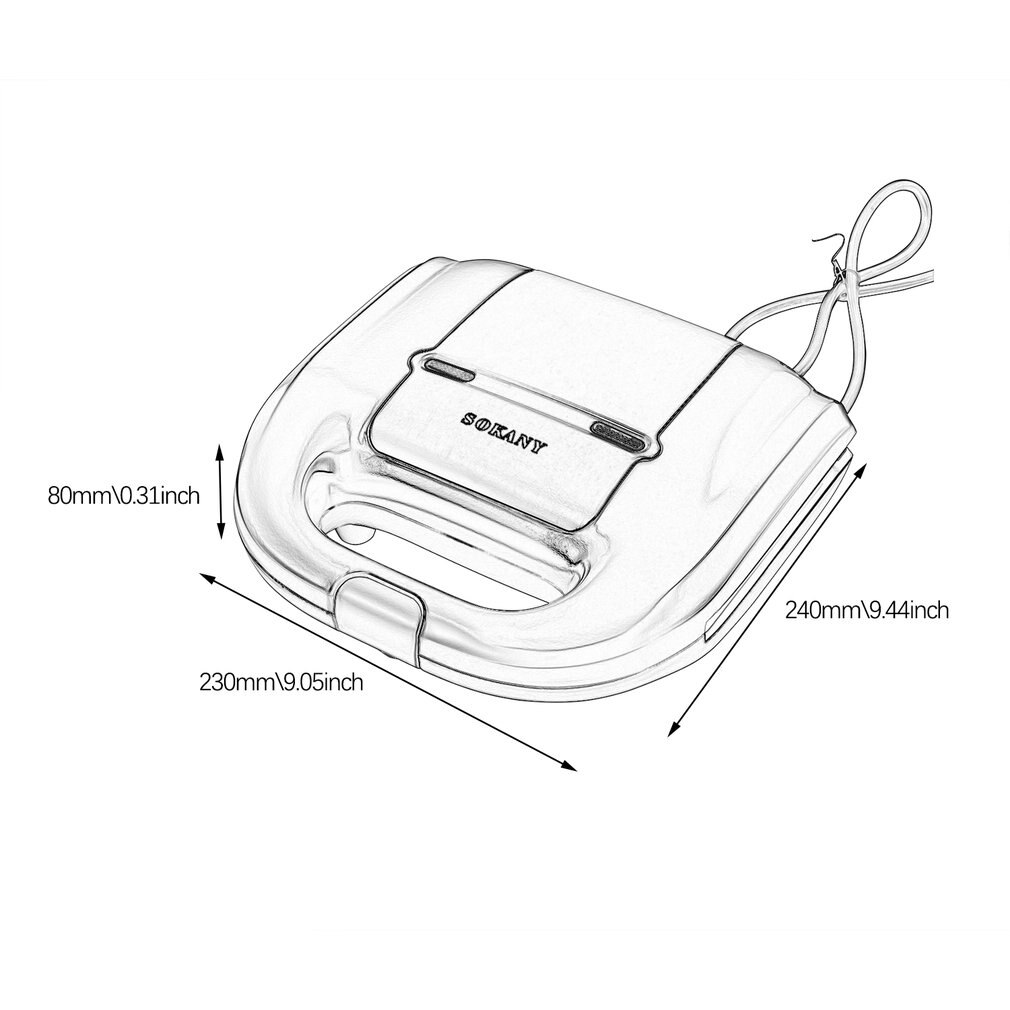 Electric Waffles Maker Electric Sandwich Iron Machine Bubble Egg Cake Oven Breakfast Machine Sonifer Fast Delicious Safety