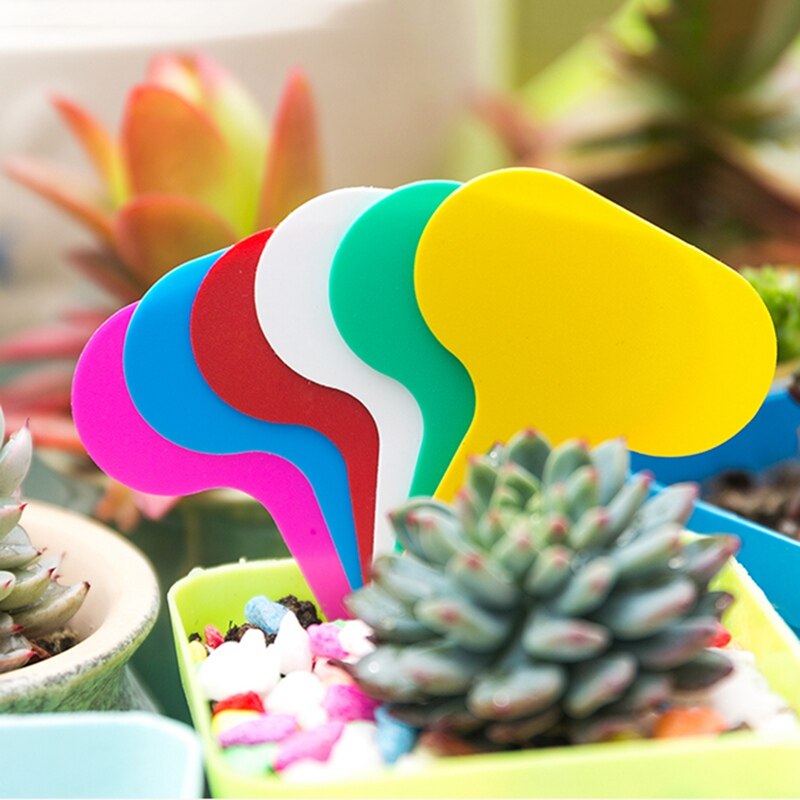 Newegger 240 Pack 4 Inch Plastic Waterproof Plant Labels - Nursery Garden Pot Flower Markers