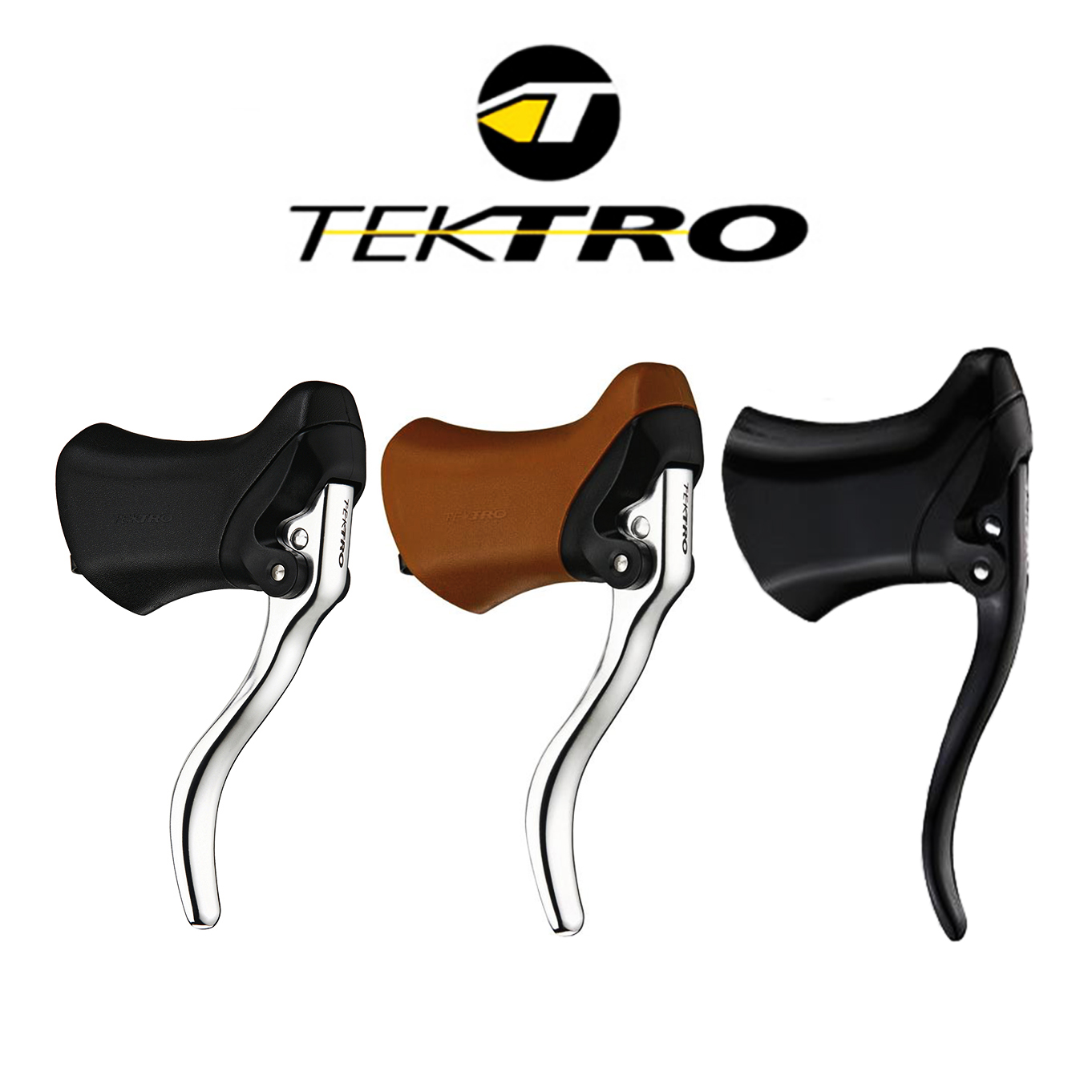 TEKTRO – levier de frein en aluminium pour vtt, mécanisme à dégagement rapide, avec capot en caoutchouc, guidon de 23.8 et 24.2mm, RL340