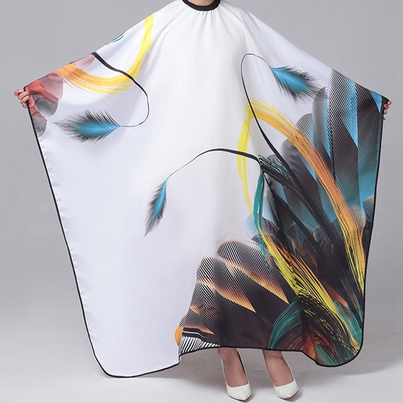 Modern Hairdressing Cape Soft Texture Material Hair Apron Vertical Fabric Hair Cutting Salon Gown Waterproof Cloth Cover