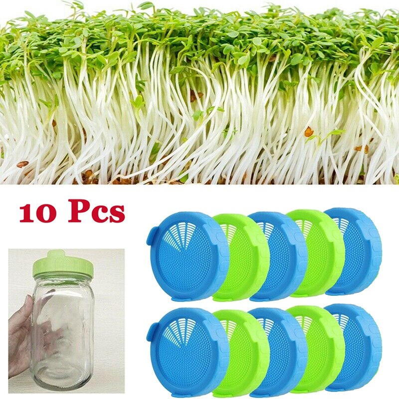 10Pcs Sprouting Lids Food Grade Mesh Sprout Cover ... – Grandado
