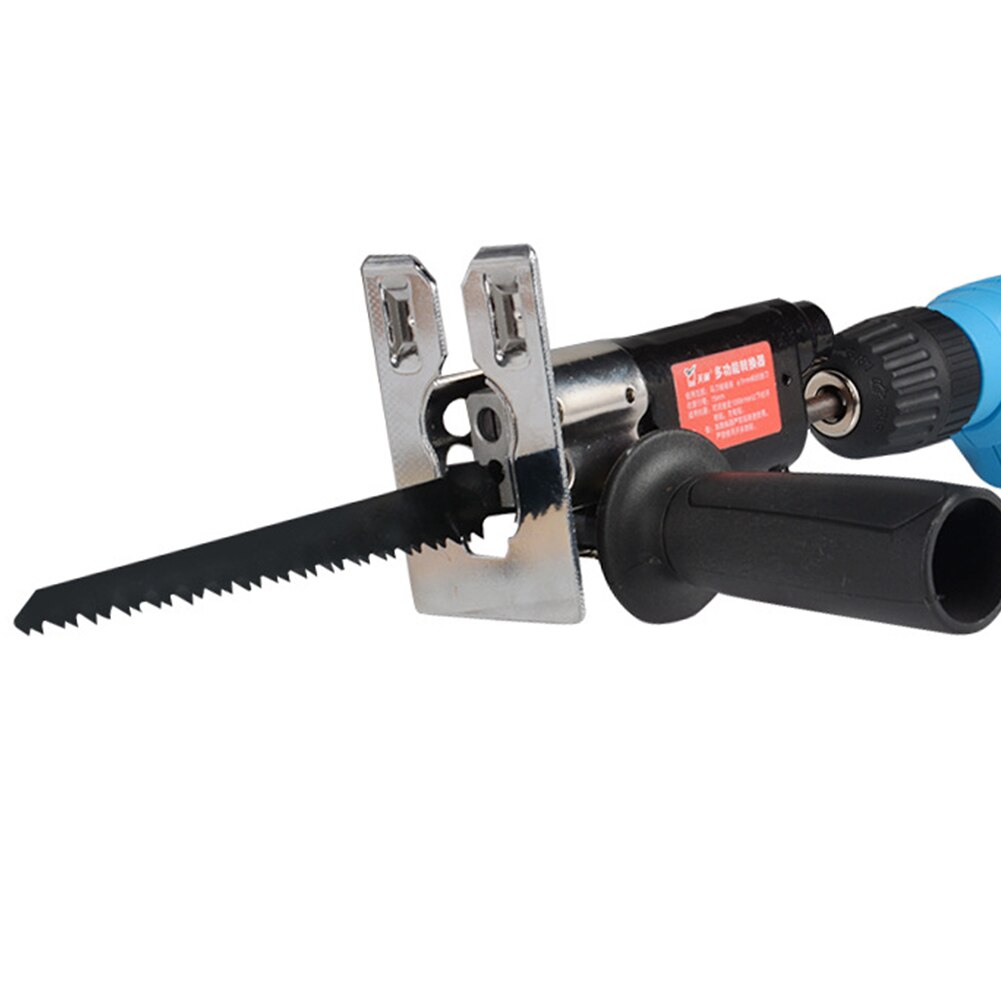 Lime de fixation pour perceuse électrique, Kit de scie alternative pour perceuse électrique, travail du bois avec poignée, accessoires de coupe de métal multifonctionnels